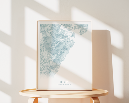 Rye Map Print