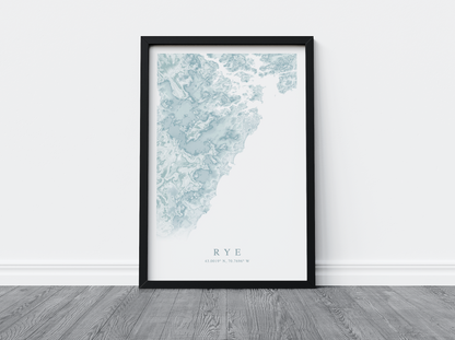 Rye Map Print