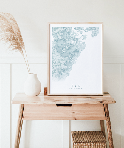 Rye Map Print