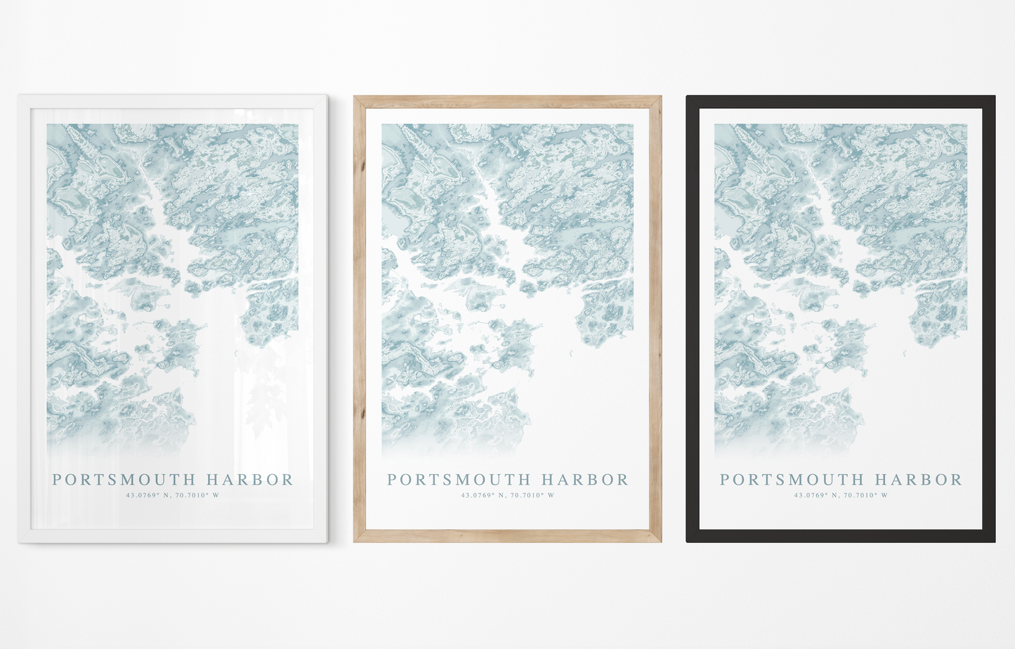 Portsmouth Harbor Map Print