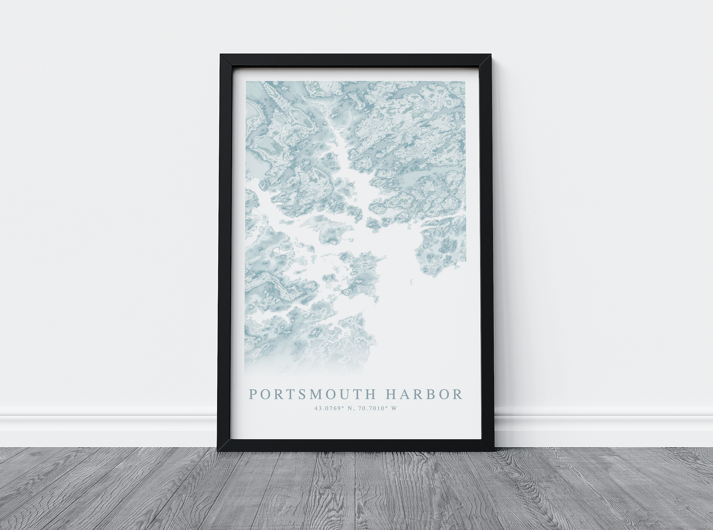 Portsmouth Harbor Map Print