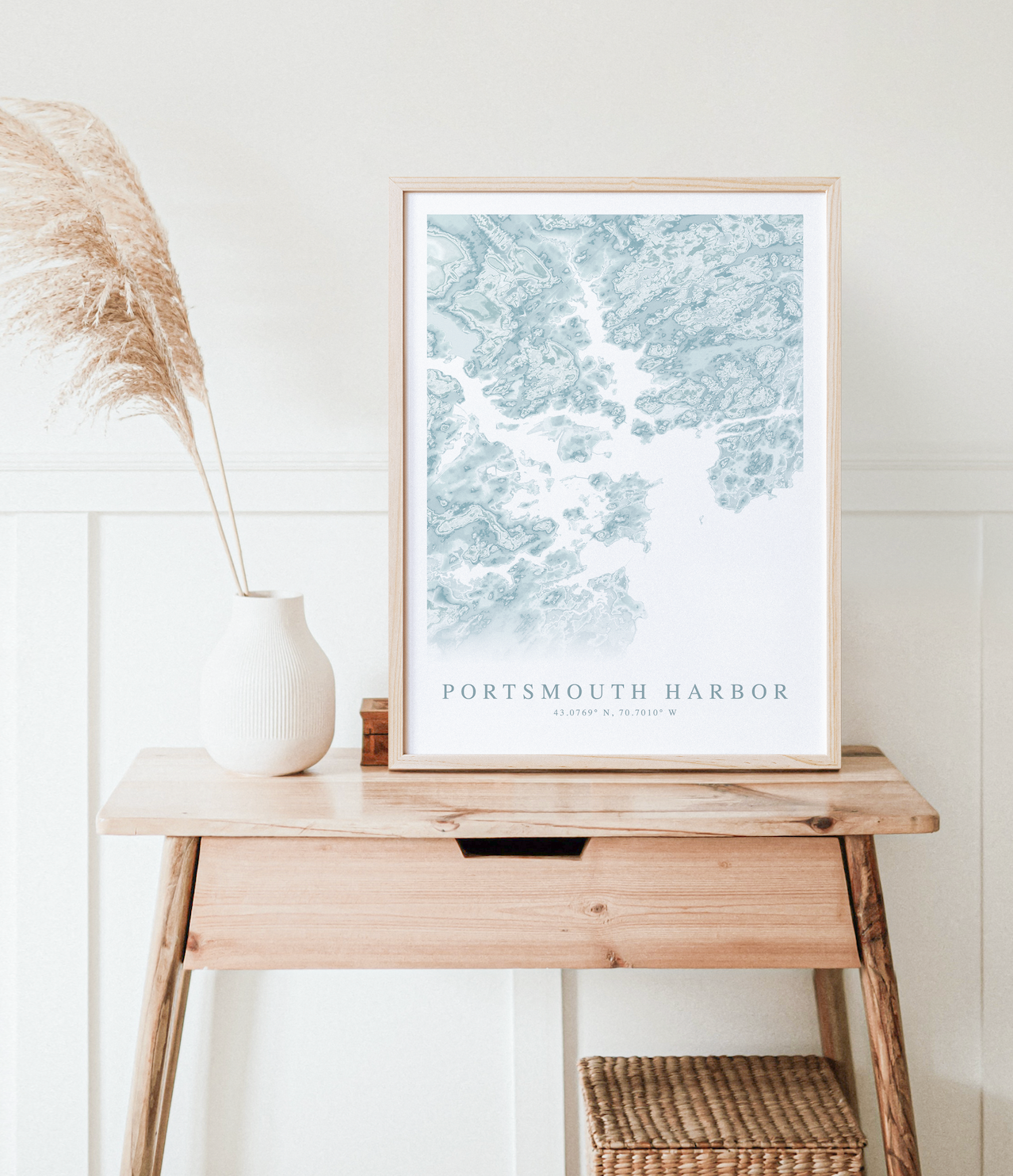 Portsmouth Harbor Map Print