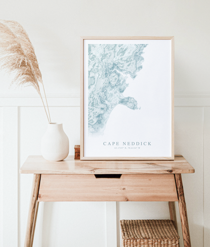 Cape Neddick Map Print