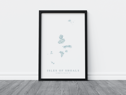 Isles of Shoals Map Print