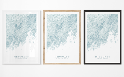 Midcoast Map Print