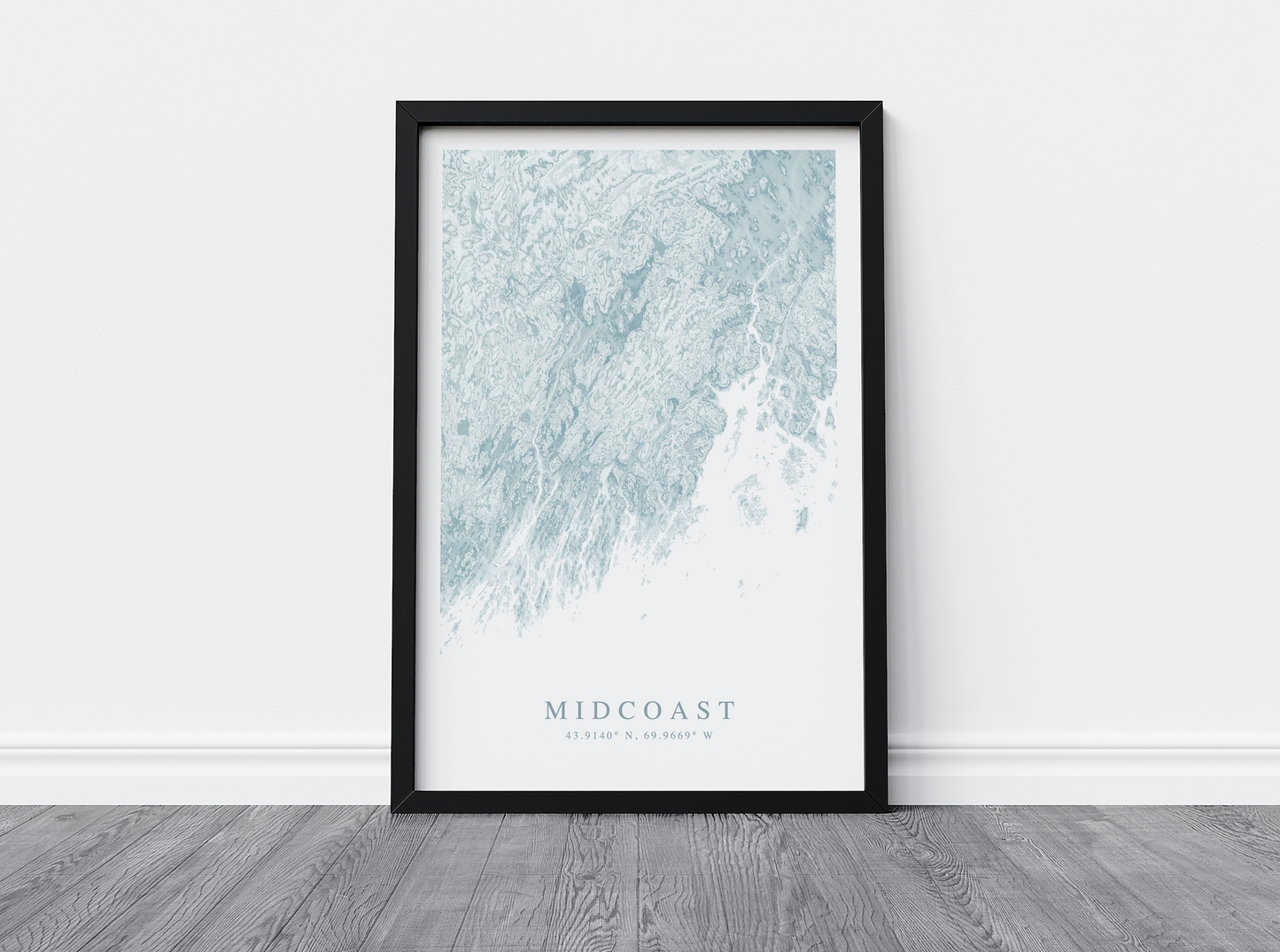 Midcoast Map Print