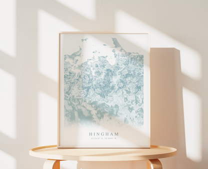 Hingham Map Print