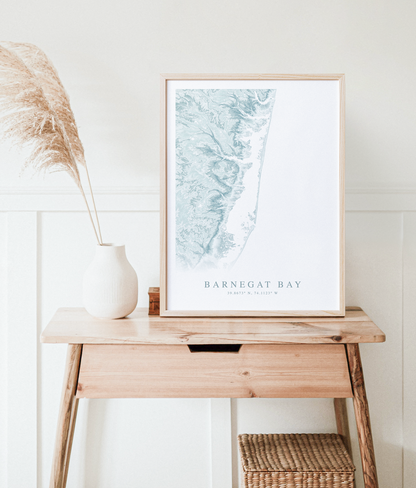 Barnegat Bay Map Print