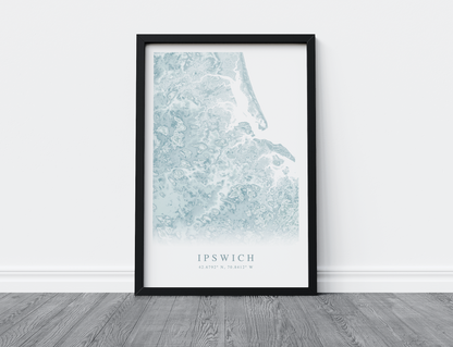 Ipswich Map Print