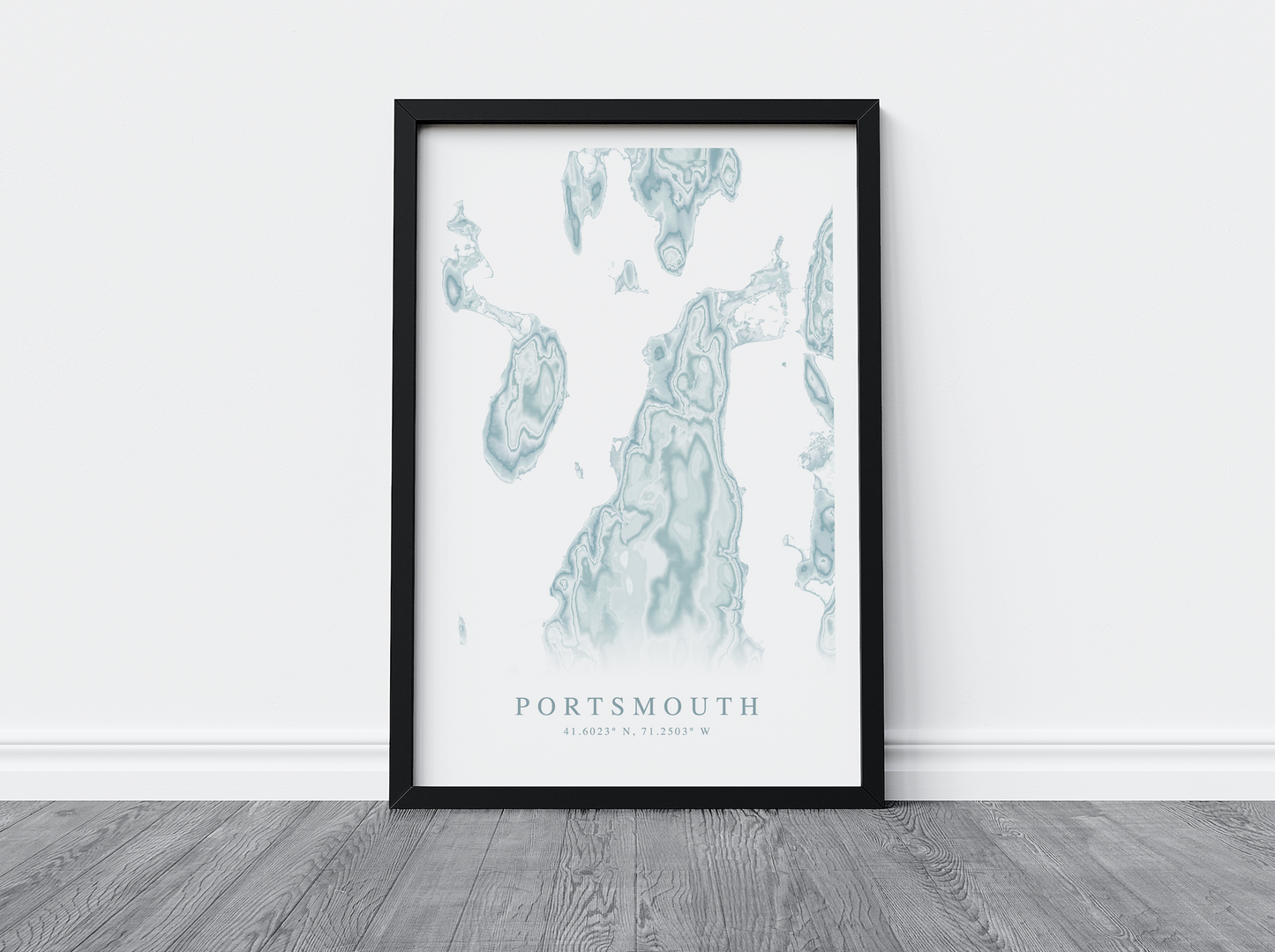 Portsmouth RI Map Print