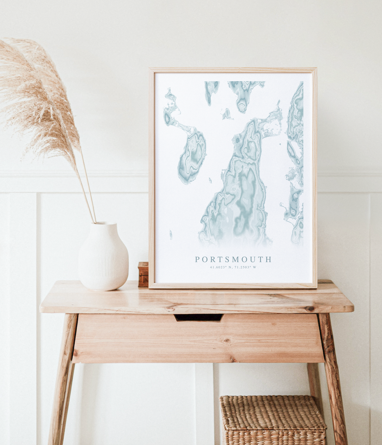 Portsmouth RI Map Print