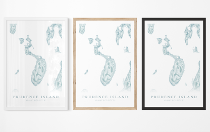 Prudence Island Map Print