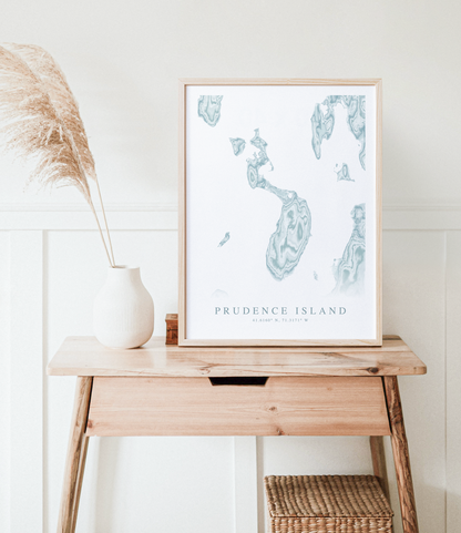 Prudence Island Map Print