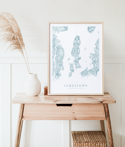 Jamestown Map Print