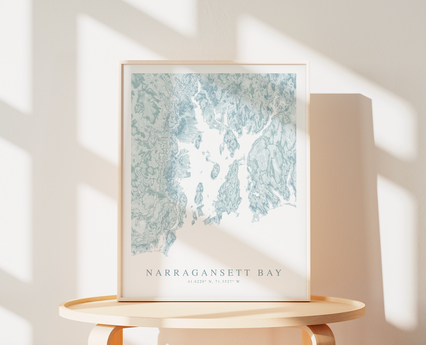 Narragansett Bay Map Print