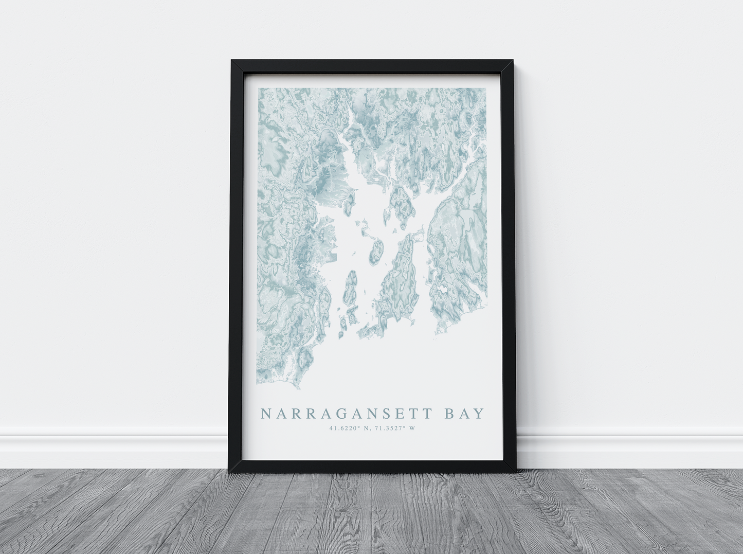 Narragansett Bay Map Print