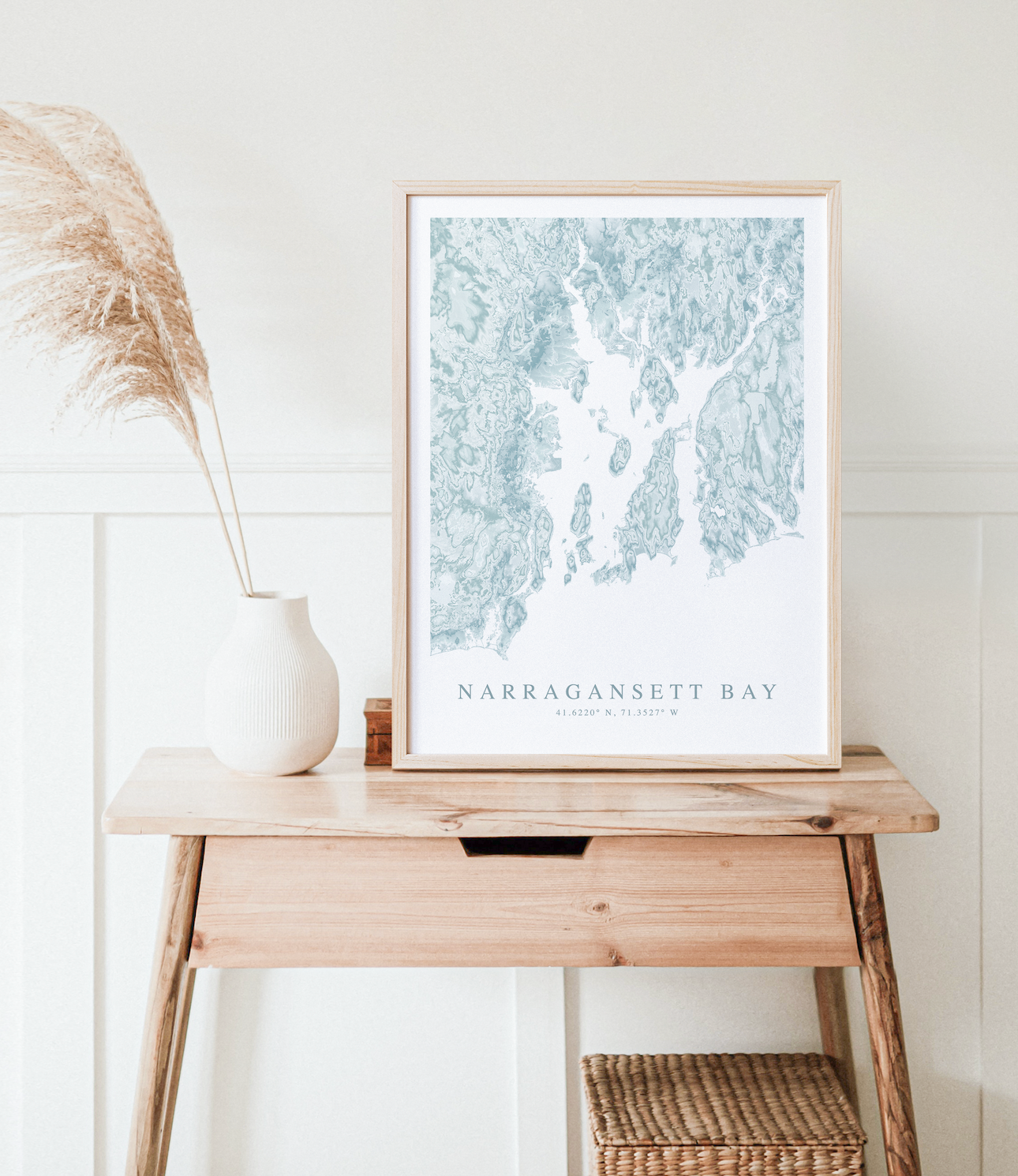 Narragansett Bay Map Print