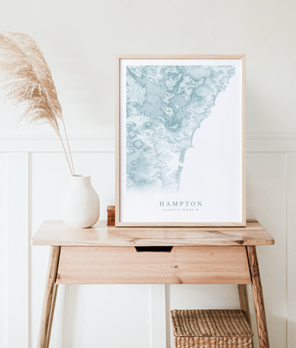 Hampton Map Print