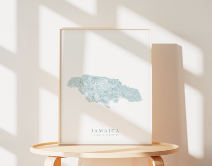 Jamaica Map Print