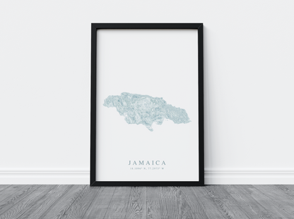 Jamaica Map Print