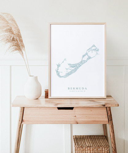 Bermuda Map Print