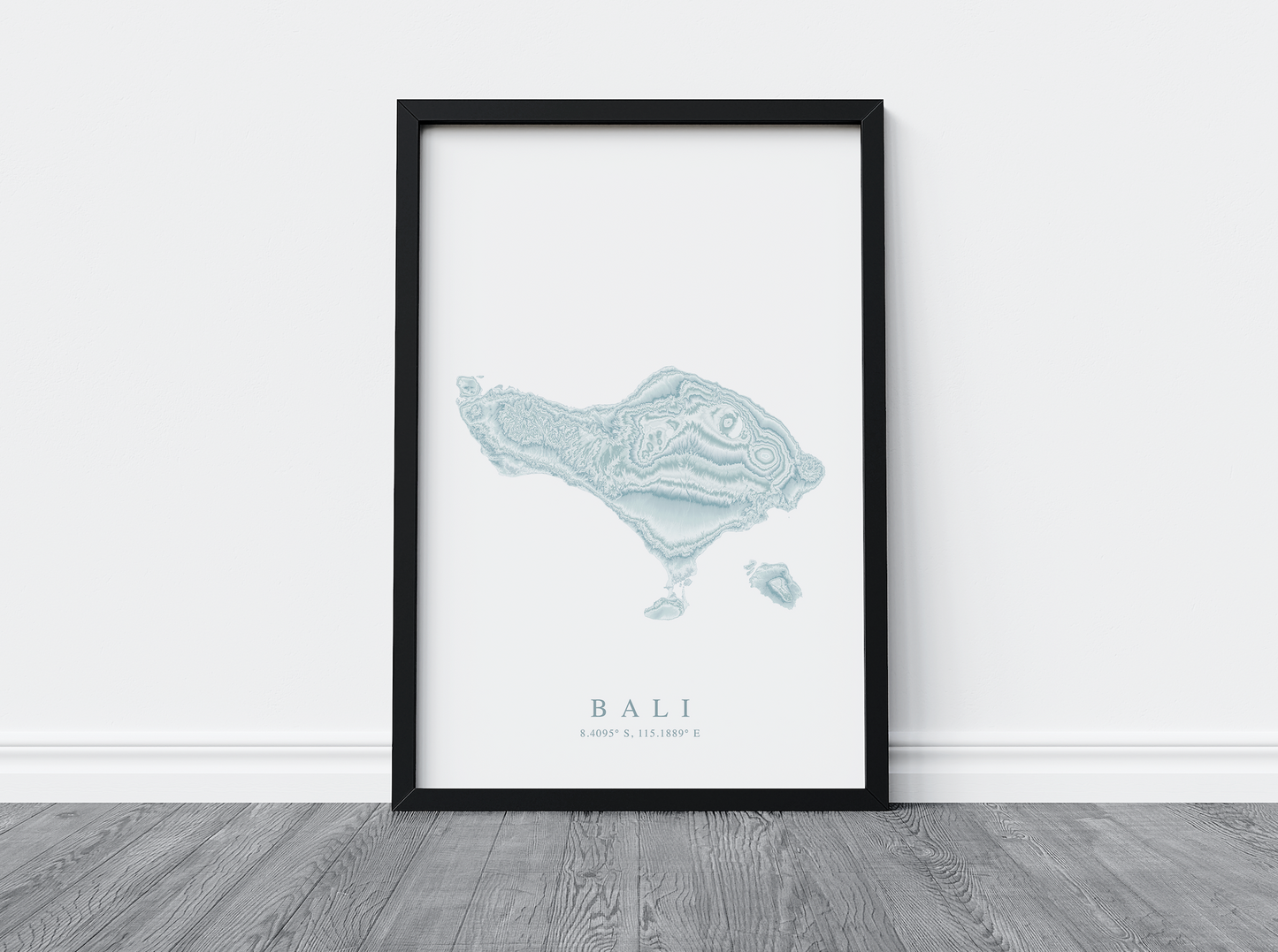 Bali Indonesia Map Print