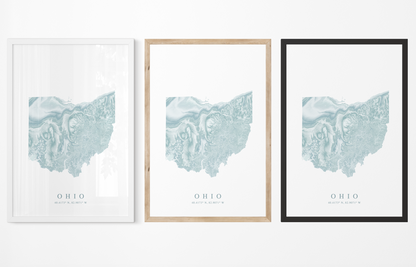 Ohio Map Print