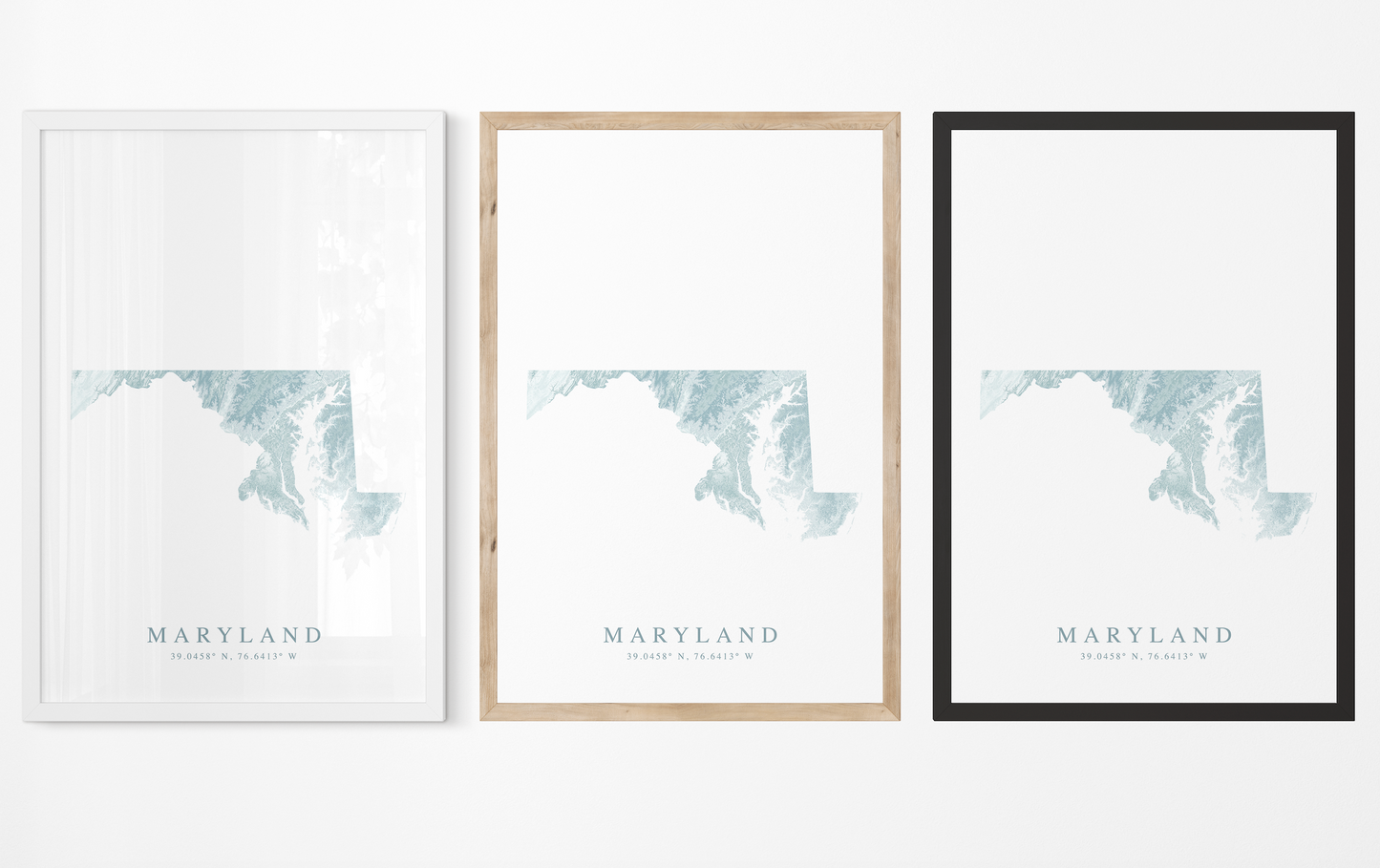 Maryland Map Print