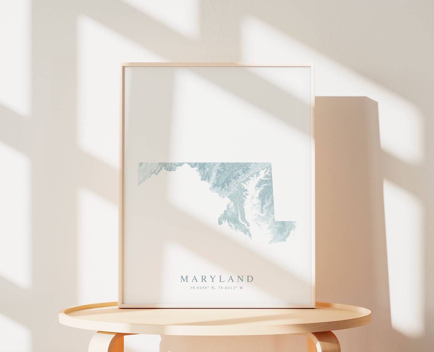 Maryland Map Print