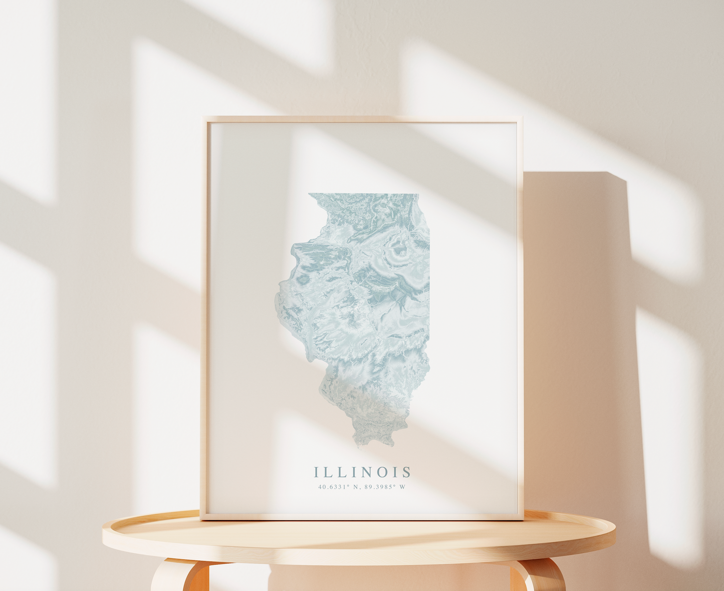 Illinois Map Print