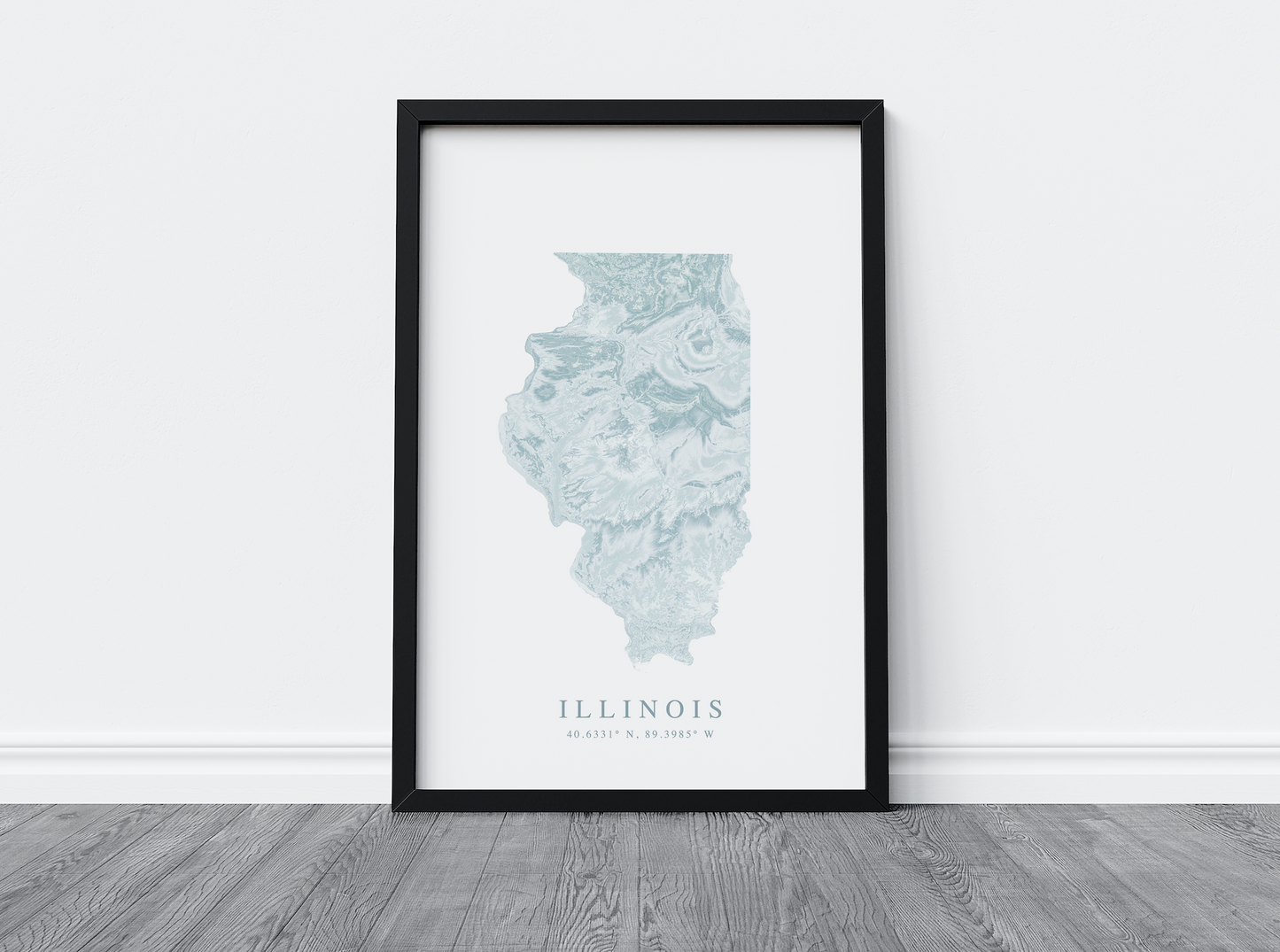 Illinois Map Print