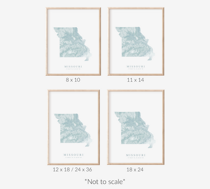 Missouri Map Print