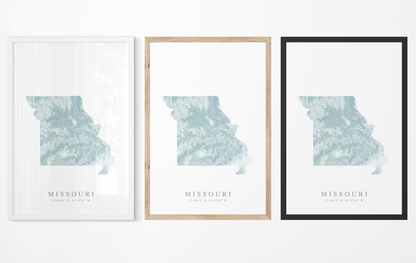 Missouri Map Print