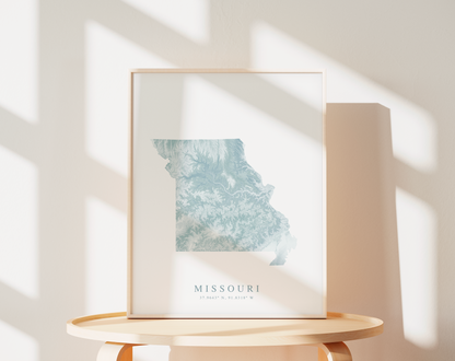 Missouri Map Print