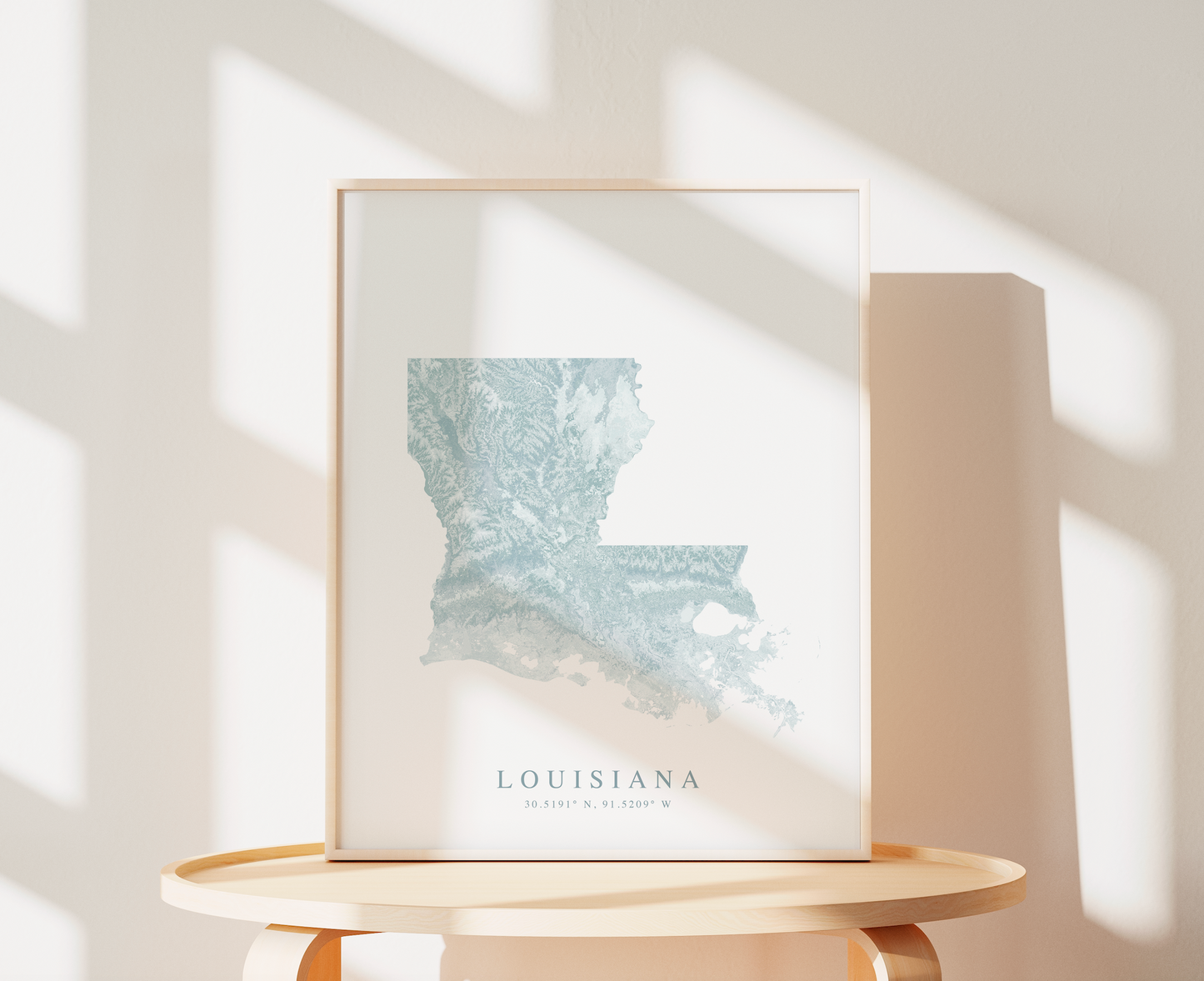 Louisiana Map Print