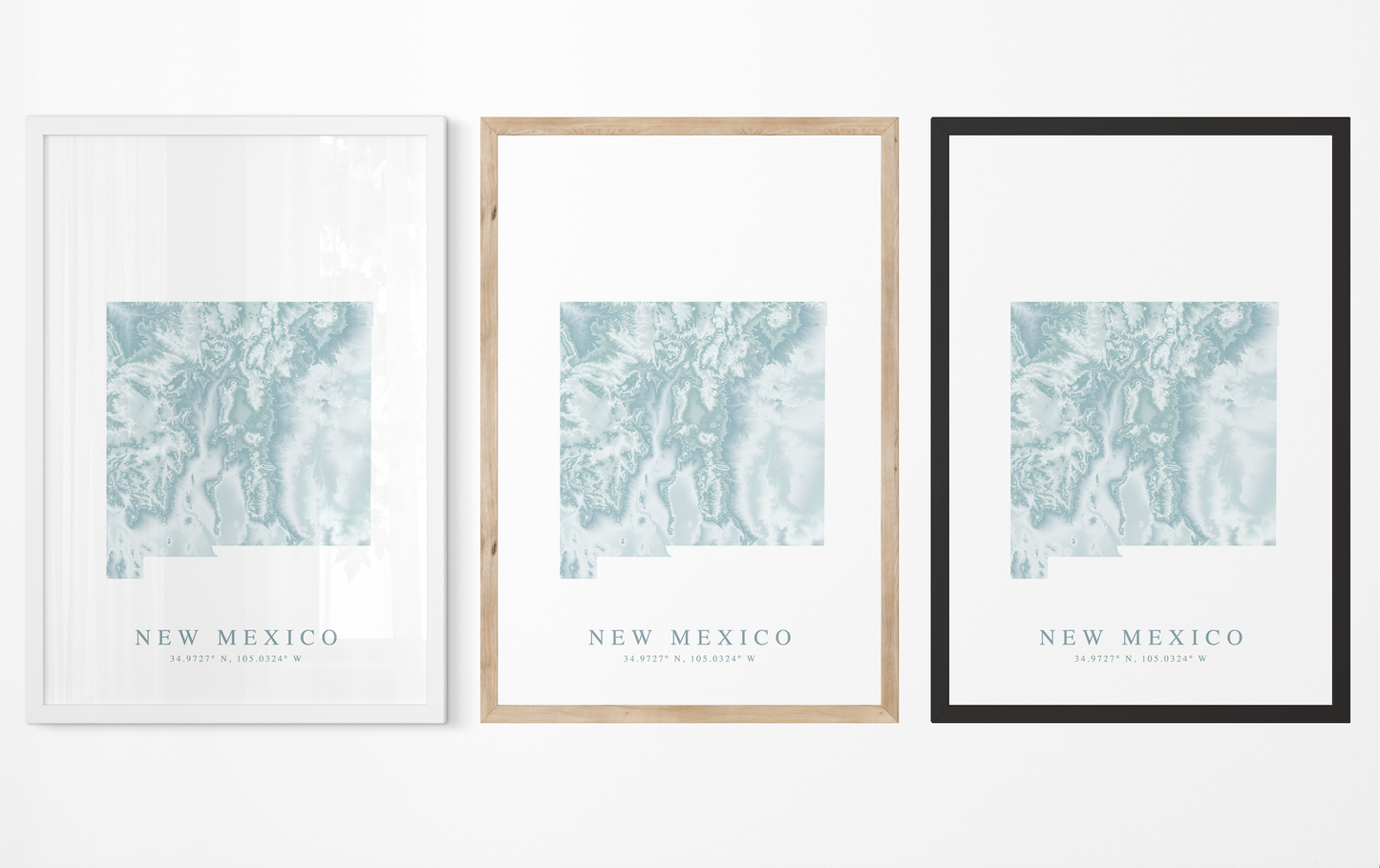 New Mexico Map Print