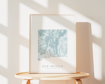 New Mexico Map Print