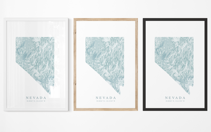 Nevada Map Print