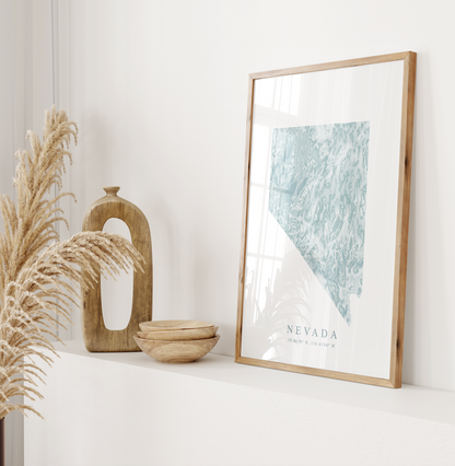 Nevada Map Print