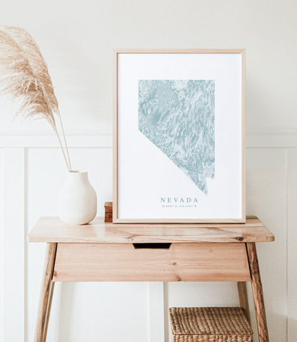 Nevada Map Print