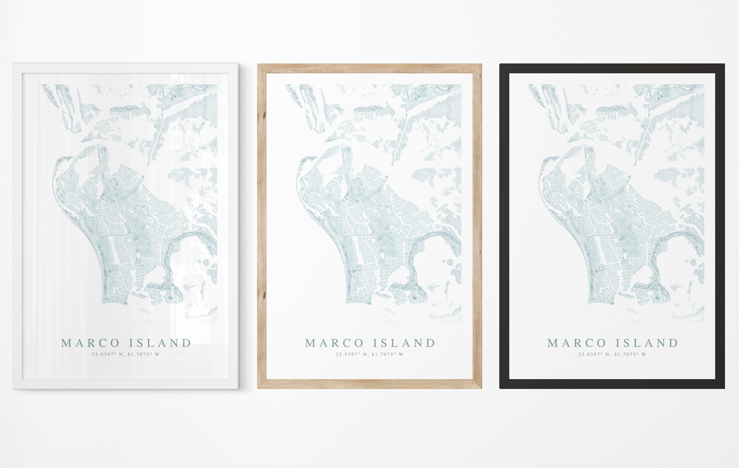 Marco Island Map Print