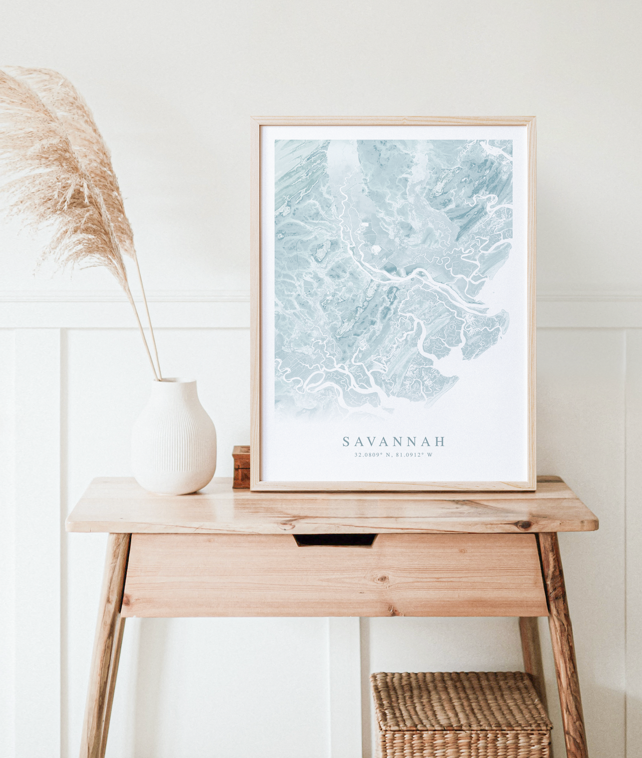 Savannah GA Map Print