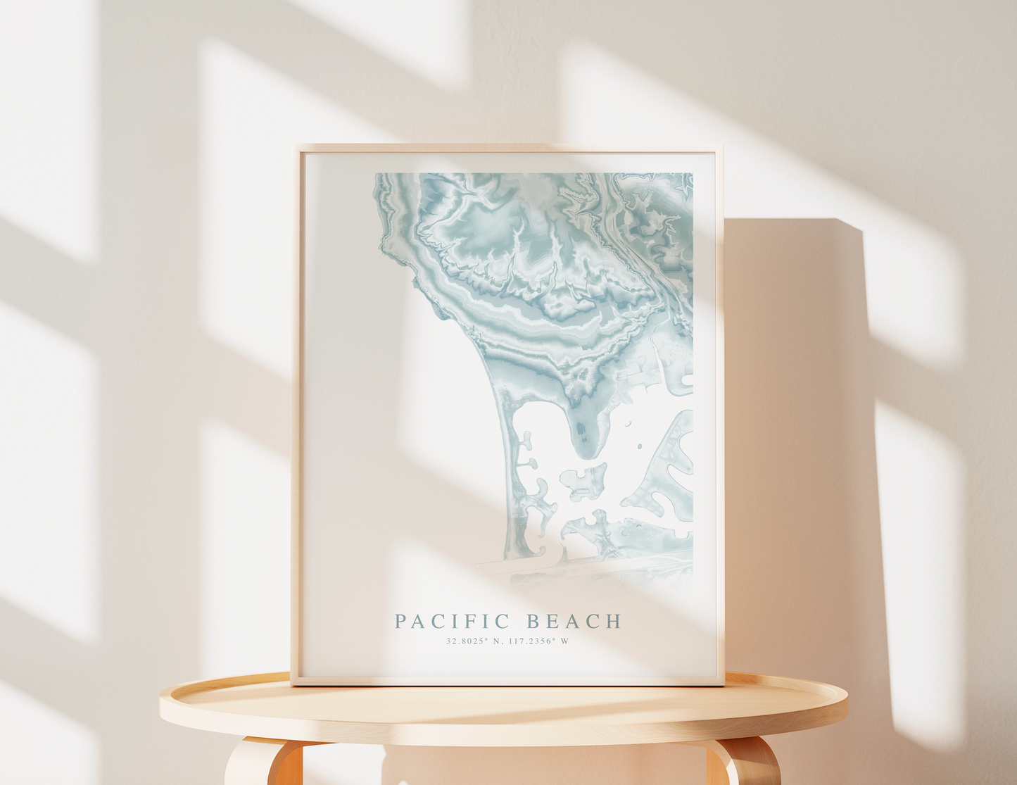 Pacific Beach Map Print