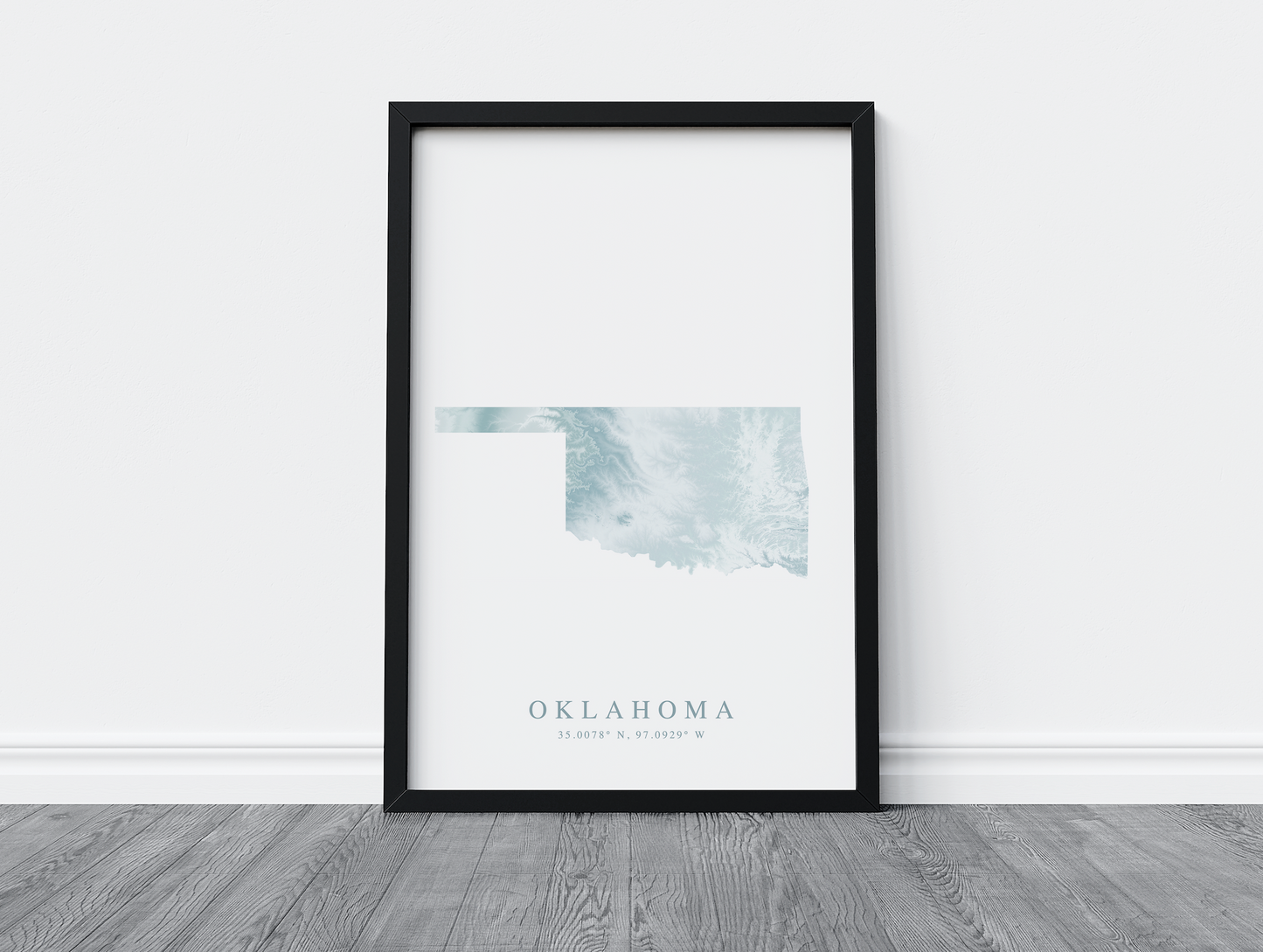 Oklahoma Map Print