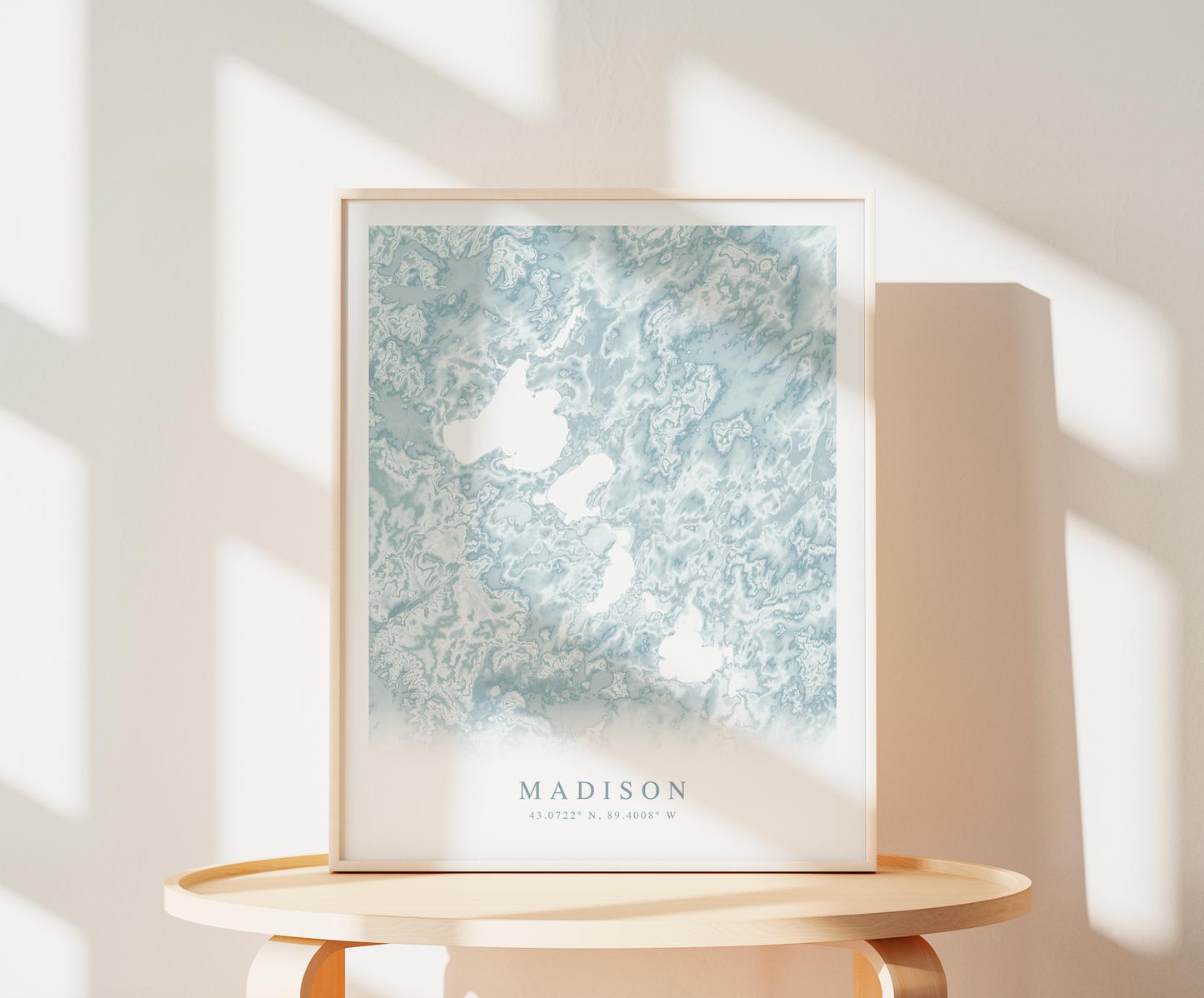 Madison WI Map Print