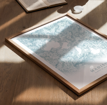 Madison WI Map Print