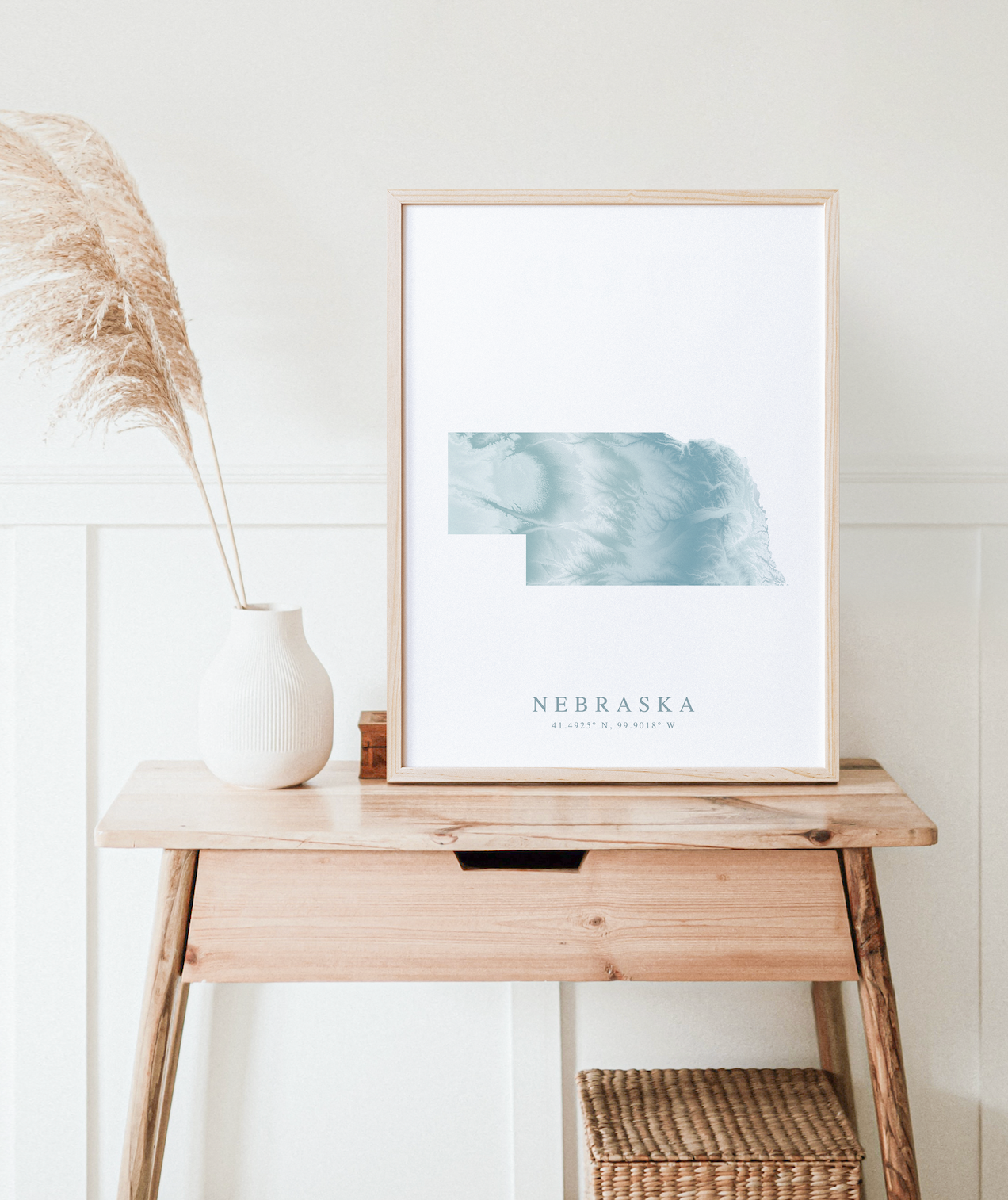 Nebraska Map Print