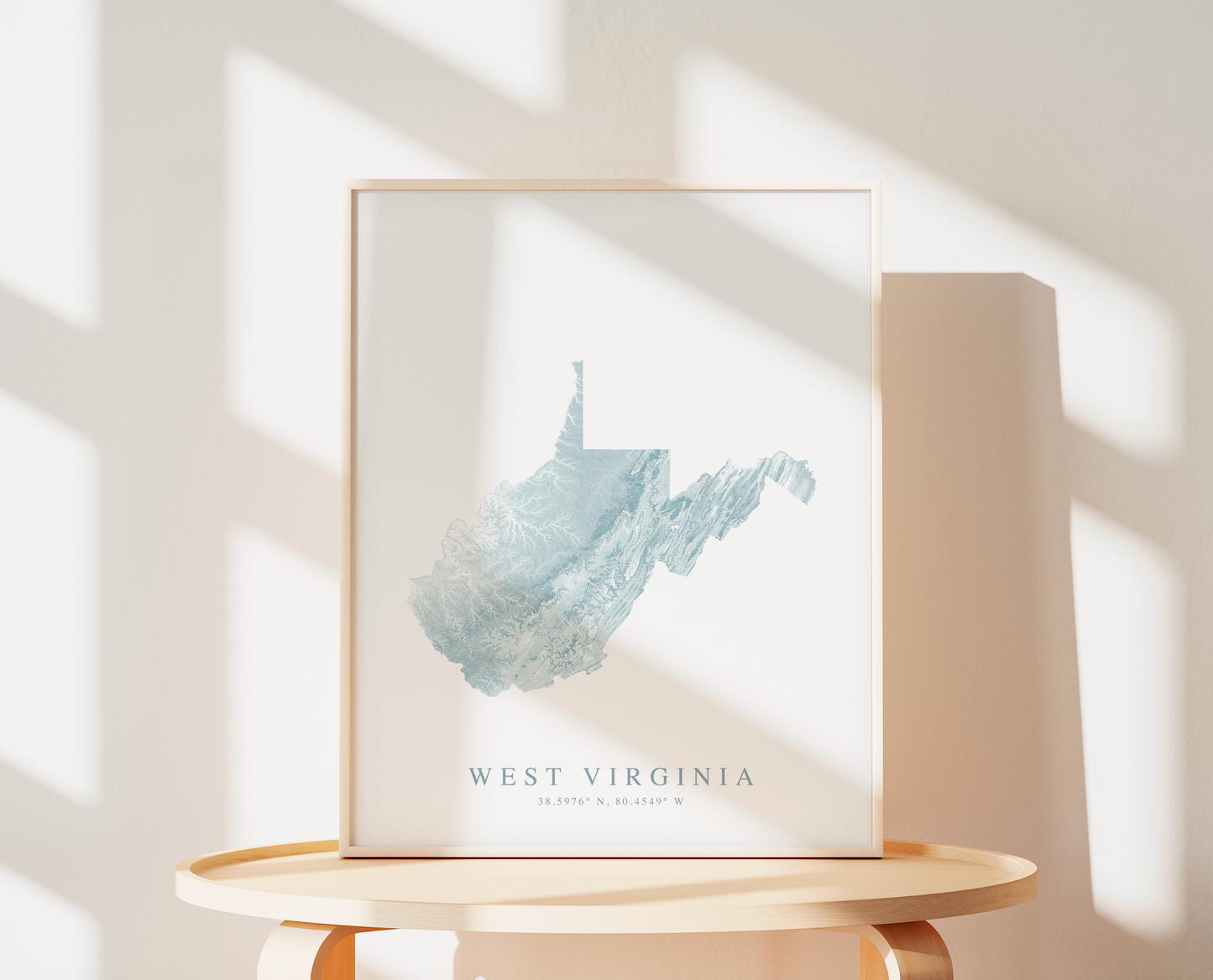 West Virginia Map Print