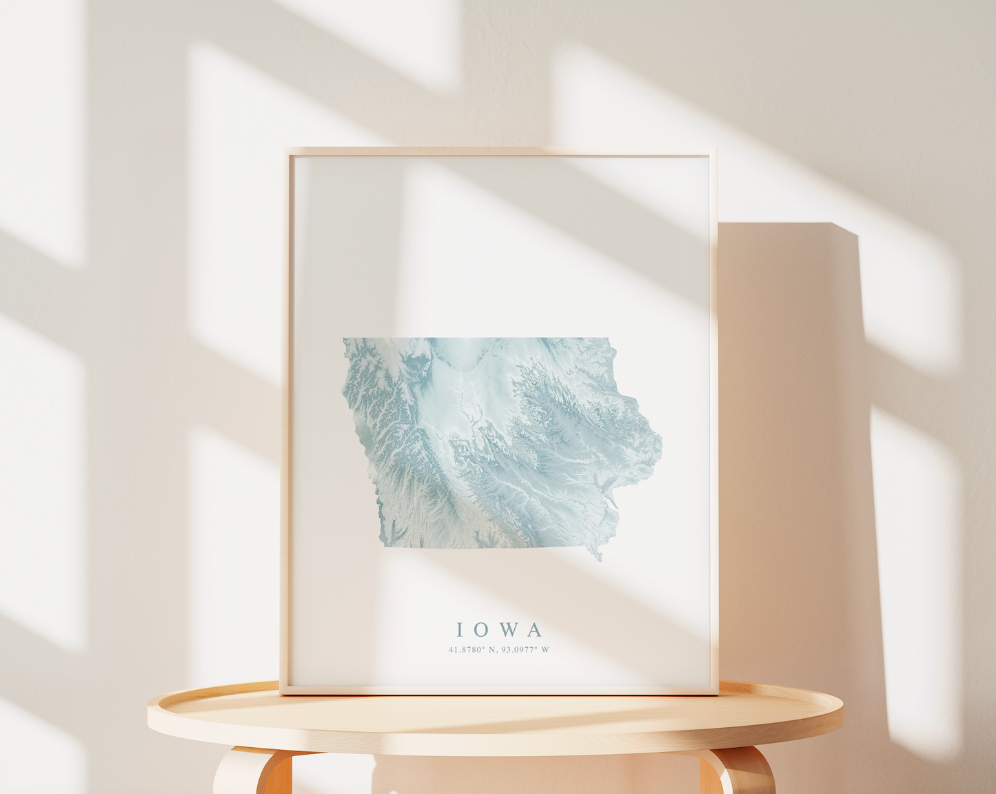 Iowa Map Print