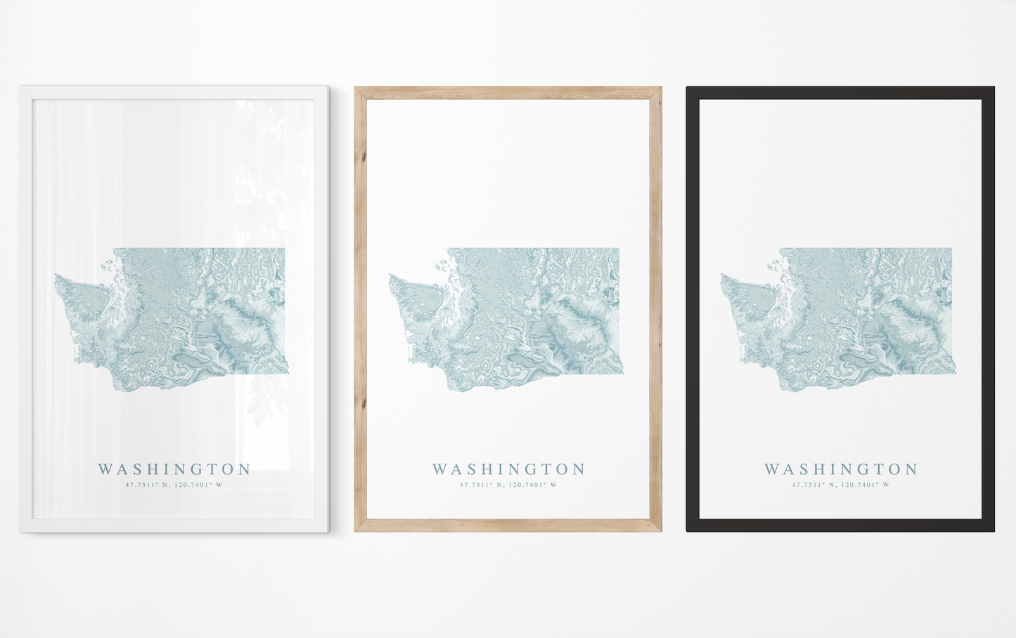 Washington State Map Print